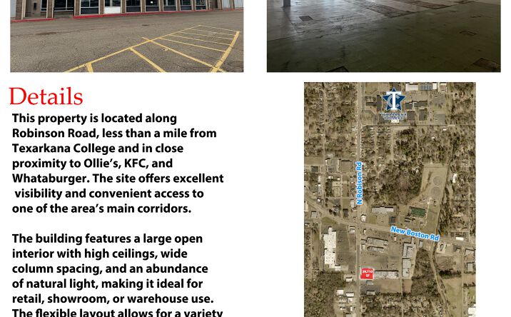 Pictures of Retail property located at 2729 New Boston Rd, Texarkana, TX 75501 for lease - image #1