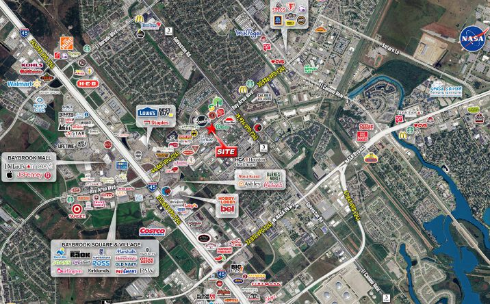 Pictures of Retail property located at 401 W Bay Area Blvd, Webster, TX 77598 for lease - image #1