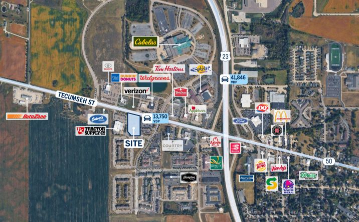 Pictures of Retail, Office, Restaurant property located at 16485 Tecumseh St, Dundee, MI 48131 for lease - image #1