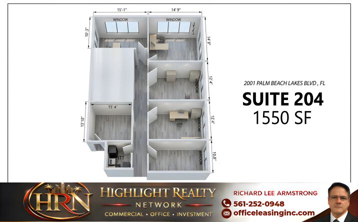 Pictures of Office property located at 2001 Palm Beach Lakes Blvd, West Palm Beach, FL 33409 for lease - image #1