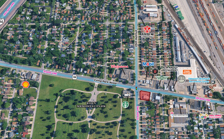 Pictures of Retail, Land property located at 9753 W. Irving Park Road, Schiller Park, IL 60176 for lease - image #1