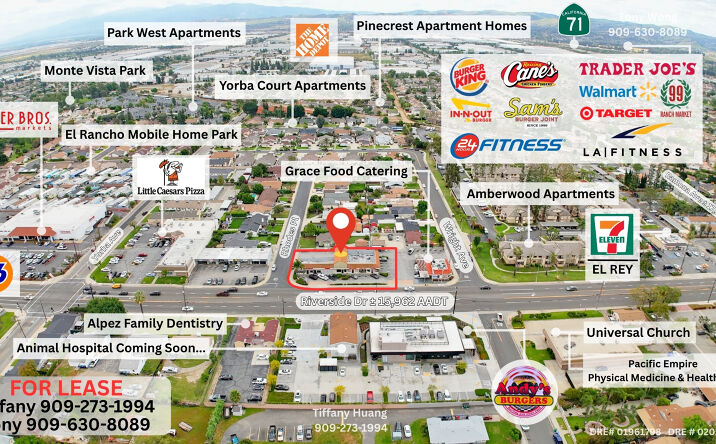 Pictures of Retail, Office property located at 4625 Riverside Dr, Chino, CA 91710 for lease - image #1