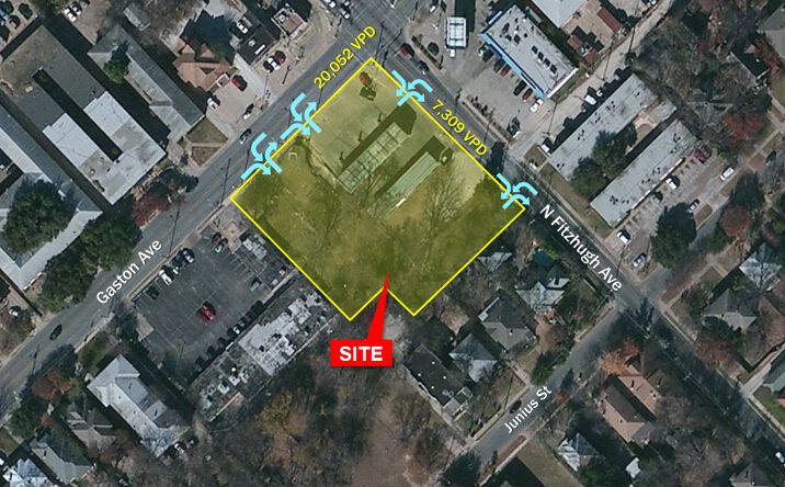 Pictures of Land property located at 4836-4842 Gaston Ave, Dallas, TX 75246 for lease - image #1