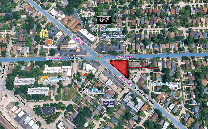 Pictures of Retail, Office, Land property located at 967 N Northwest Hwy, Park Ridge, IL 60068 for lease - image #1