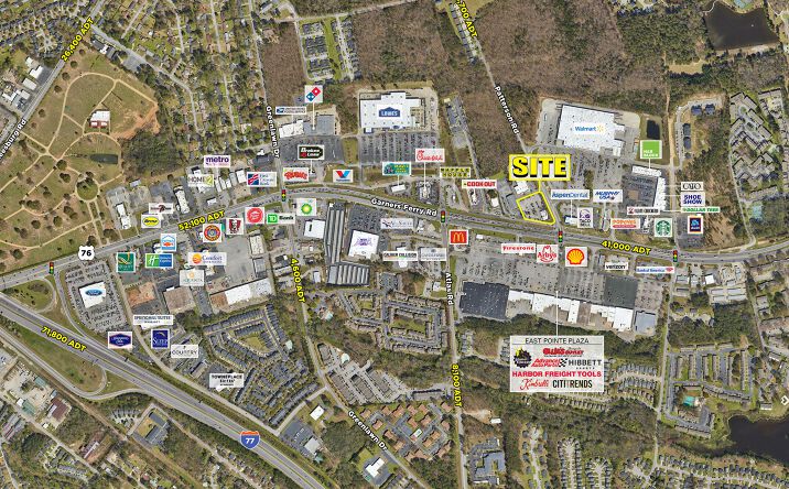 Pictures of Retail, Land, Restaurant property located at 7490 Garners Ferry Rd, Columbia, SC 29209 for lease - image #1
