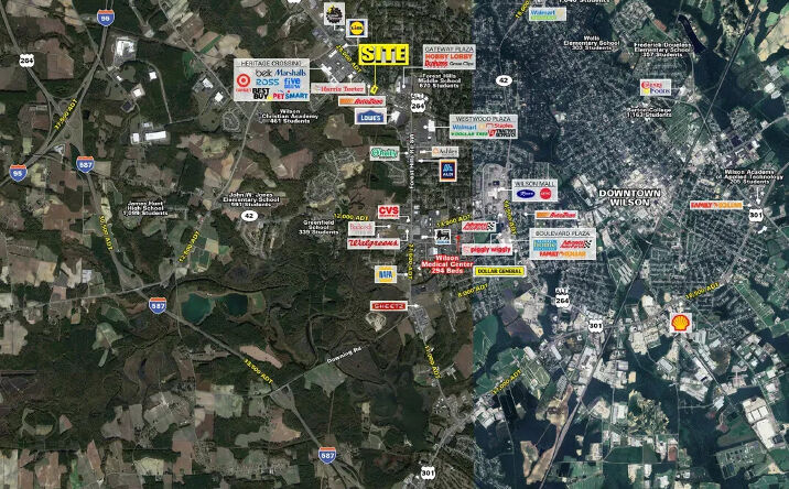 Pictures of Retail property located at 3011 Raleigh Rd Pkwy W, Wilson, NC 27896 for lease - image #1
