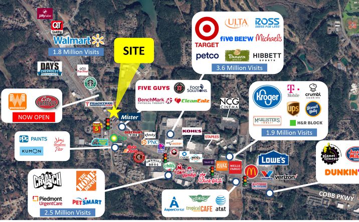 Pictures of Retail, Land property located at 3530 Cobb Pkwy N, Acworth, GA 30101 for lease - image #1