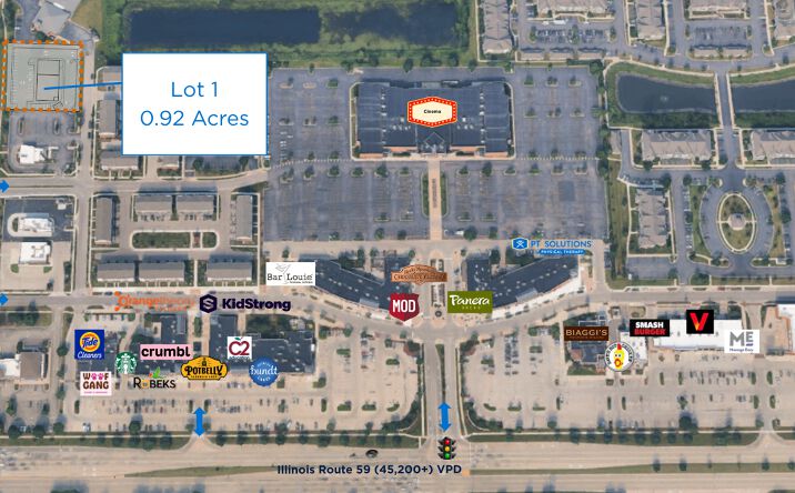 Pictures of Retail, Land, Restaurant property located at 2656 Showplace Dr, Naperville, IL 60564 for lease - image #1