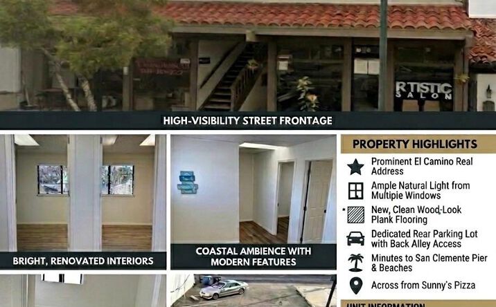 Pictures of Office property located at 418 N El Camino Real, San Clemente, CA 92672 for lease - image #1