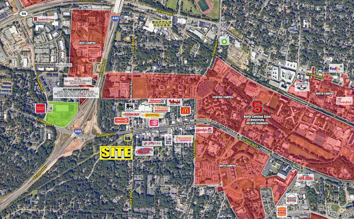 Pictures of Land property located at Western Blvd & Kent Rd, Raleigh, NC 27606 for lease - image #1