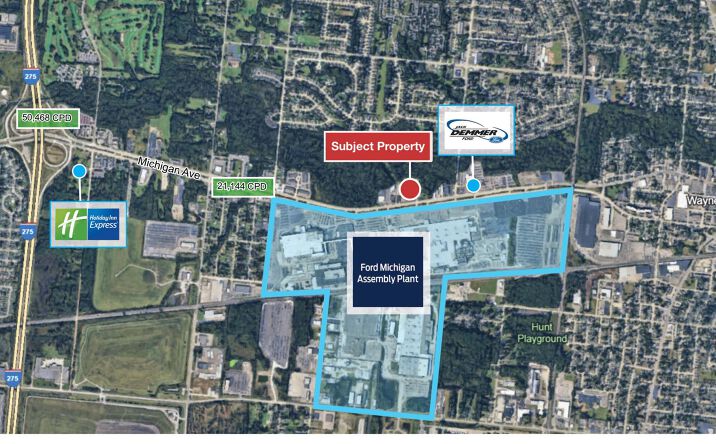 Pictures of Land property located at 37630- 38000 Michigan Ave, Romulus, MI 48174 for lease - image #1