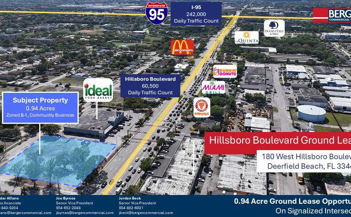 Pictures of Land property located at 180 W Hillsboro Blvd, Deerfield Beach, FL 33441 for lease - image #1