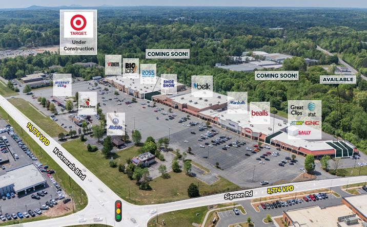 Pictures of Retail property located at 415 N GENERALS BLVD, LINCOLNTON, NC 28092-3559 for lease - image #1