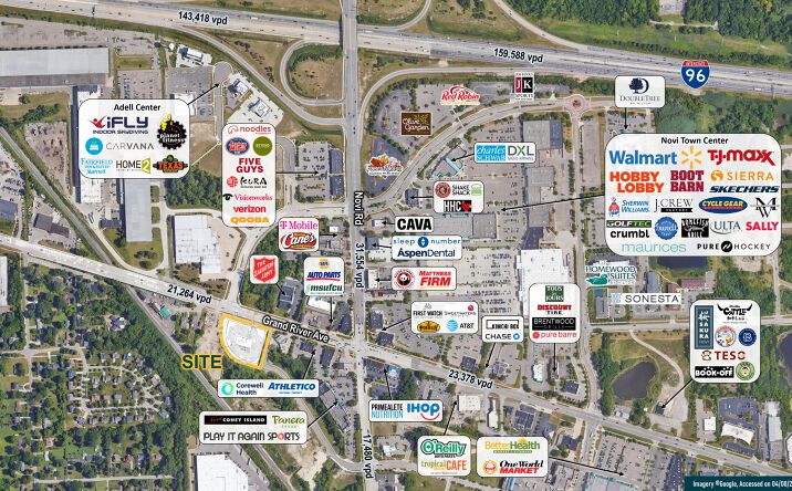 Pictures of Retail, Office property located at 43675 Grand River Avenue, Novi, MI 48375 for lease - image #1