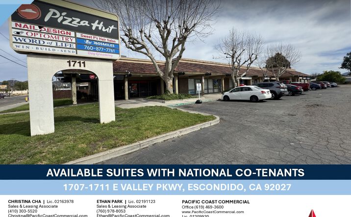 Pictures of Retail, Office property located at 1707 E Valley Pkwy, Escondido, CA 92027 for lease - image #1