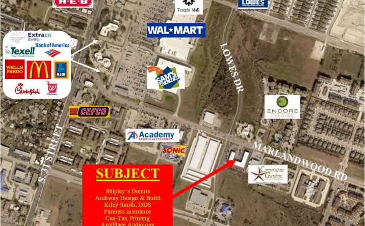Pictures of Office, Retail property located at 1005 Marlandwood Rd, Temple, TX 76502 for lease - image #1