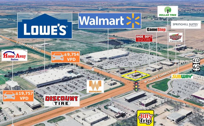 Pictures of Retail, Land, Restaurant property located at 606 South Garland Road, Enid, OK 73703 for lease - image #1