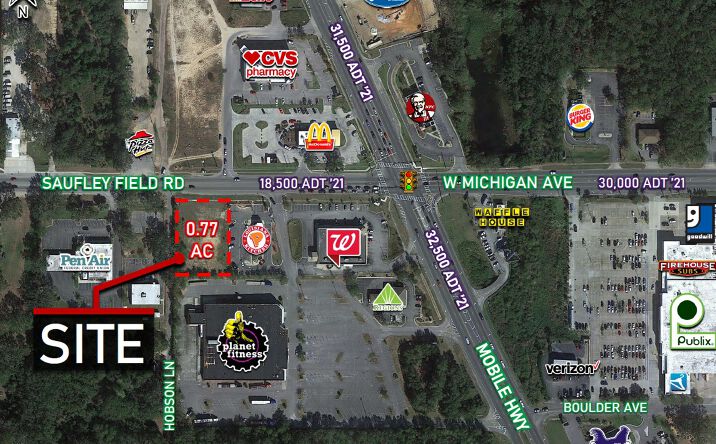 Pictures of Land property located at 4515 Saufley Field Rd, Pensacola, FL 32526 for lease - image #1
