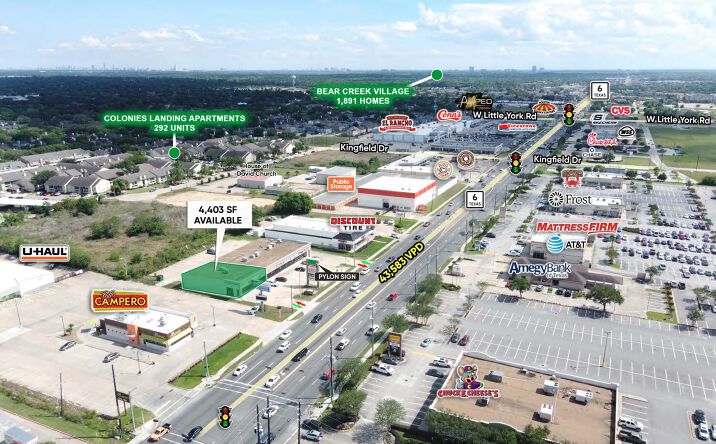Pictures of Retail property located at 6608 Highway 6 North, Houston, TX 77084 for lease - image #1