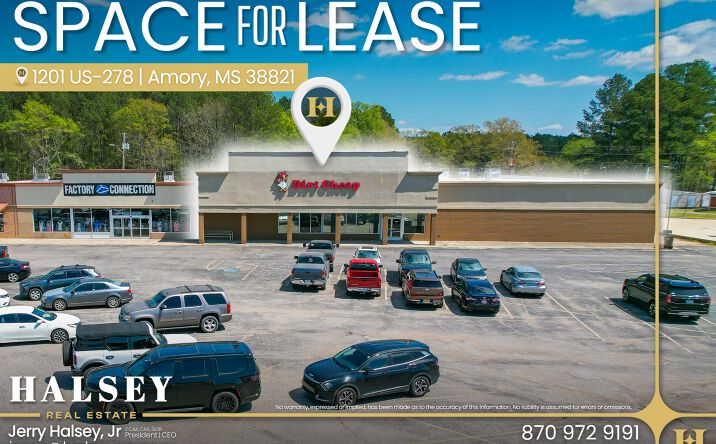 Pictures of Retail property located at 1201 US-278, Amory, MS 38821 for lease - image #1
