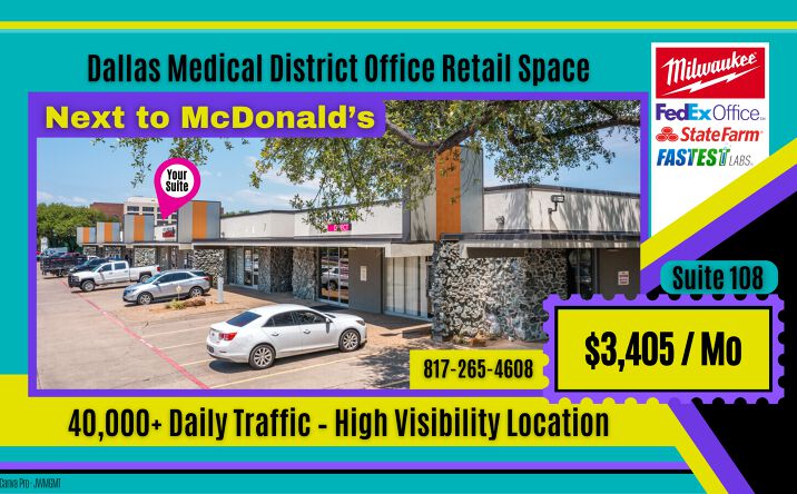 Pictures of Retail, Office property located at 1625 W Mockingbird Ln, Dallas, TX 75235 for lease - image #1