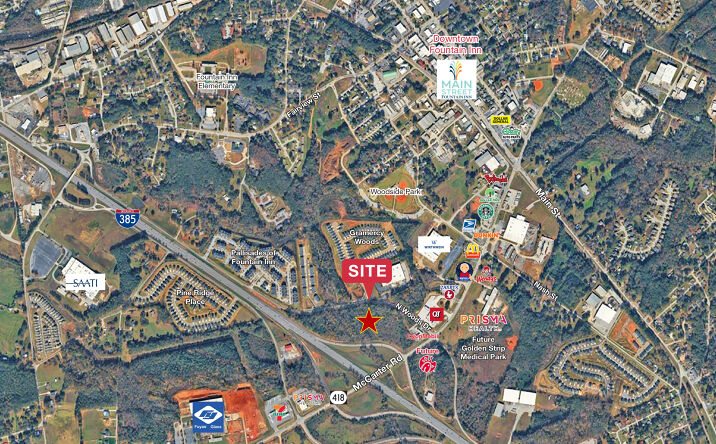Pictures of Retail, Land property located at N Woods Dr & McCarter Rd, Fountain Inn, SC 29644 for lease - image #1