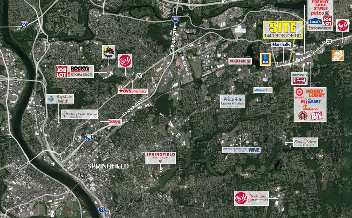 Pictures of Retail property located at 1440 Boston Rd, Springfield, MA 01129 for lease - image #1
