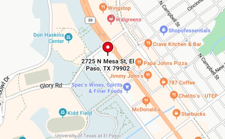 Pictures of Restaurant property located at 2725 N Mesa St, El Paso, TX 79902 for lease - image #1