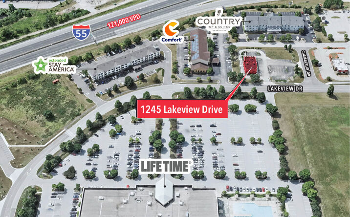 Pictures of Restaurant property located at 1245 Lakeview Drive, Romeoville, IL 60446 for lease - image #1