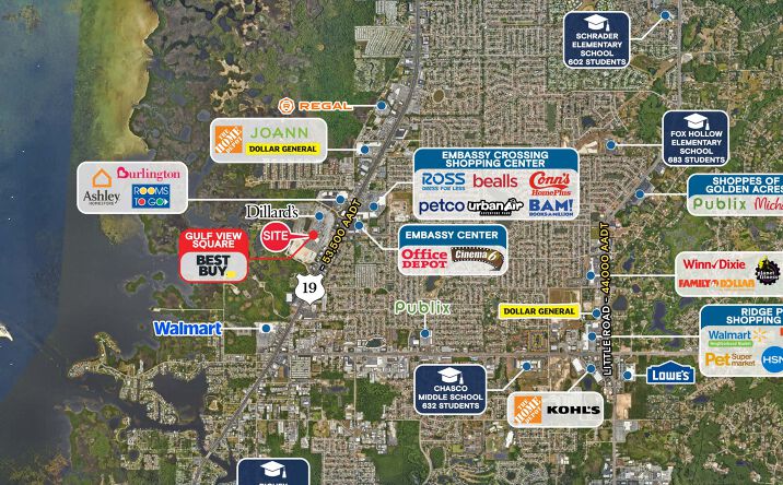 Pictures of Retail property located at 9409 US-19, Port Richey, FL 34668 for lease - image #1