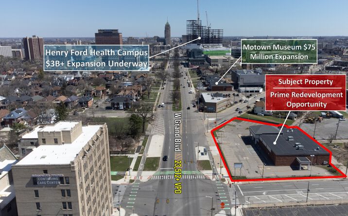 Pictures of Retail property located at 2590 W Grand Blvd, Detroit, MI 48208 for lease - image #1