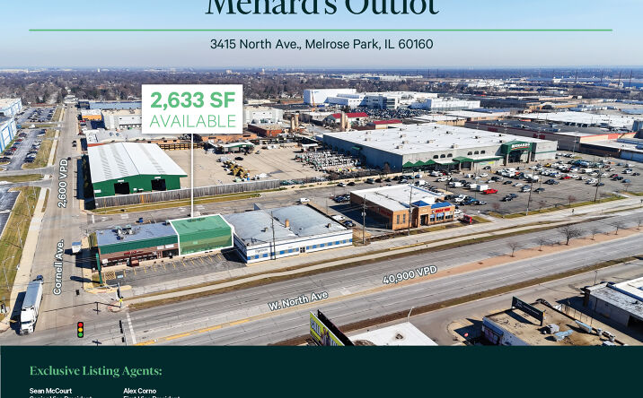 Pictures of Retail property located at 3415 North Ave, Melrose Park, IL 60160 for lease - image #1
