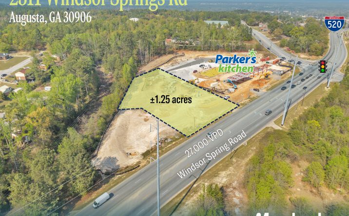 Pictures of Land, Retail, Restaurant property located at 2311 Windsor Spring Rd, Augusta, GA 30906 for lease - image #1