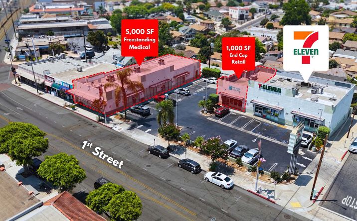Pictures of Retail property located at 3513-3517 1st St, Los Angeles, CA 90063 for lease - image #1