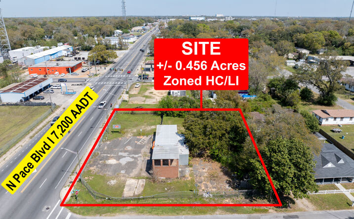 Pictures of Retail, Industrial, Land property located at 2000 N Pace Blvd, Pensacola, FL 32505 for lease - image #1