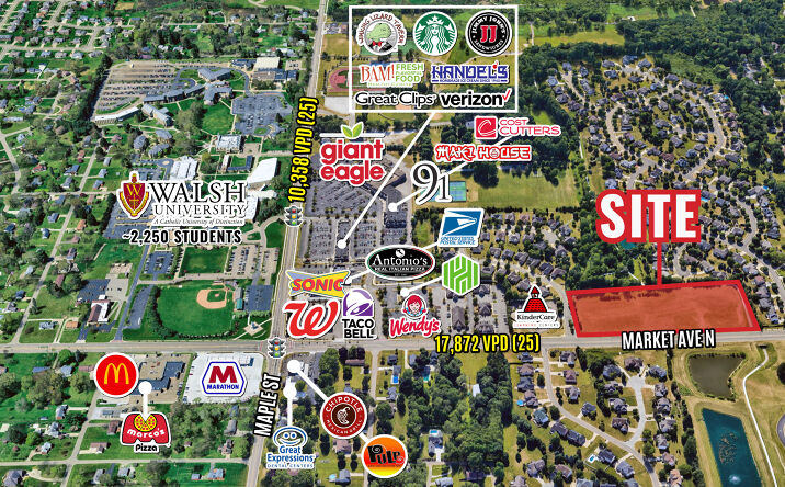 Pictures of Retail, Land property located at 6923 Market Ave N, North Canton, OH 44721 for lease - image #1
