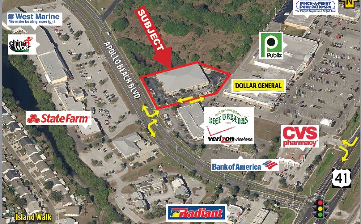 Pictures of Industrial, Office, Retail property located at 217-243 Apollo Beach Blvd., Apollo Beach, FL 33572 for lease - image #1