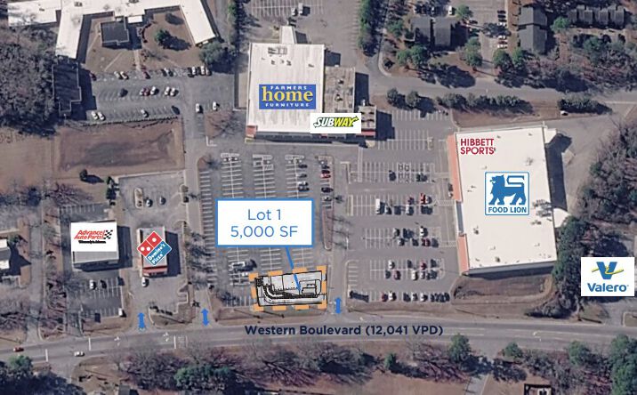 Pictures of Retail, Land, Restaurant property located at 1102 Western Blvd, Tarboro, NC 27886 for lease - image #1