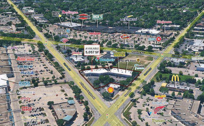 Pictures of Retail property located at 315 E Rand Rd, Arlington Heights, IL 60004 for lease - image #1