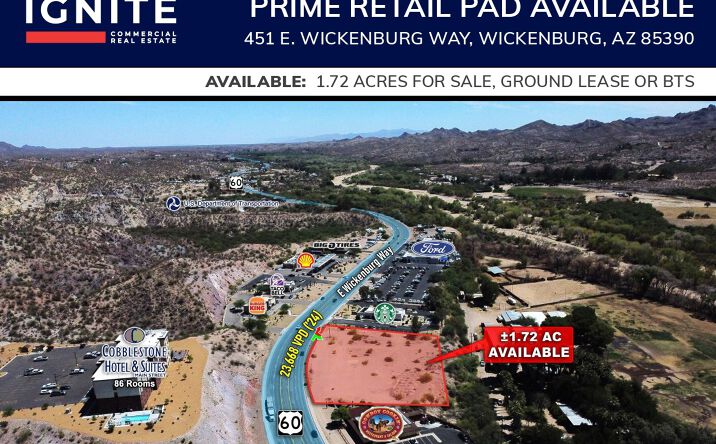 Pictures of Retail, Land property located at 451 E Wickenburg Way, Wickenburg, AZ 85390 for lease - image #1