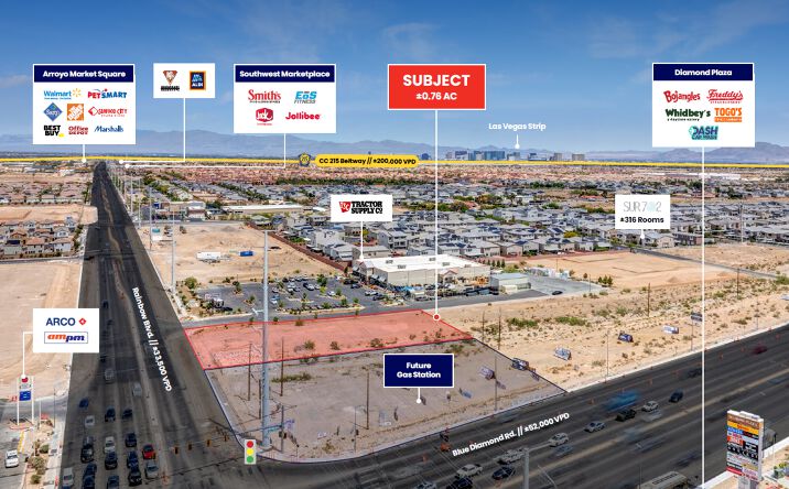 Pictures of Retail, Land property located at NEC Blue Diamond Rd. & Rainbow Blvd., Las Vegas, NV 89139 for lease - image #1