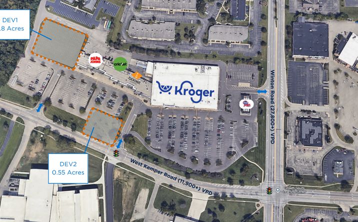 Pictures of Land, Restaurant, Retail property located at 1212 West Kemper Road, Cincinnati, OH 45240 for lease - image #1
