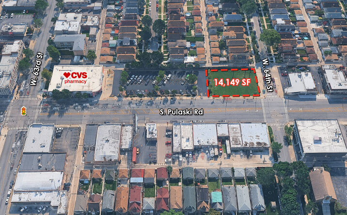Pictures of Land property located at 6351 South Pulaski Road, Chicago, IL 60629 for lease - image #1