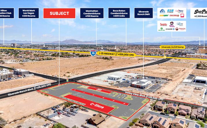 Pictures of Retail, Land property located at SWC Silverado Ranch Blvd. & Valley View Blvd, Las Vegas, NV 89141 for lease - image #1