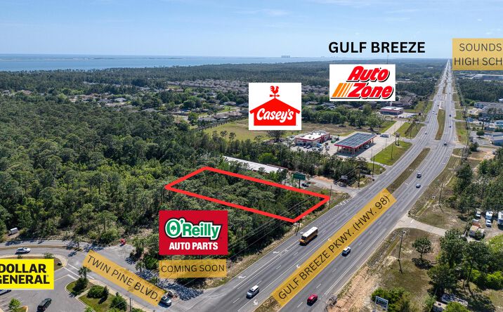 Pictures of Land property located at 6077 Gulf Breeze Parkway, Gulf Breeze, FL 32563 for lease - image #1