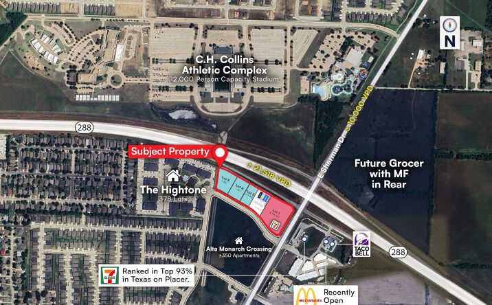 Pictures of Retail property located at SWC Loop 288 & E. Sherman Dr, Denton, TX 76209 for lease - image #1