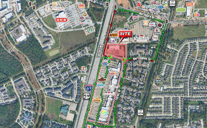Pictures of Retail, Industrial, Restaurant property located at 111 Northpines Drive, Kingwood, TX 77339 for lease - image #1