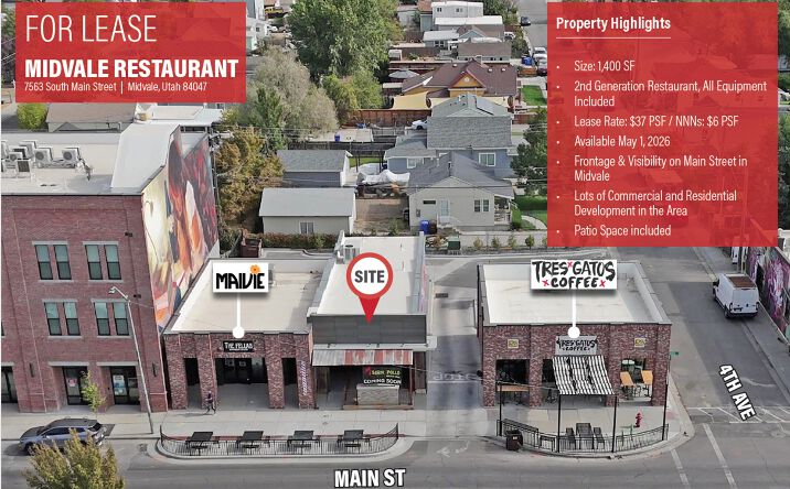 Pictures of Retail property located at 7563 S MAIN ST, MIDVALE, UT 84047 for lease - image #1