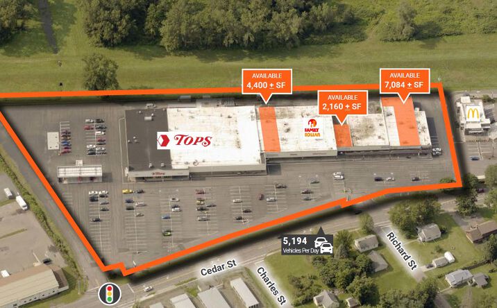 Pictures of Retail property located at 1600 Cedar St, Elmira, NY 14904 for lease - image #1