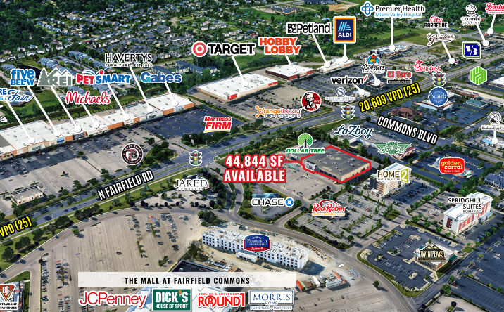 Pictures of Retail property located at 2675 Fairfield Commons, Beavercreek, OH 45431 for lease - image #1